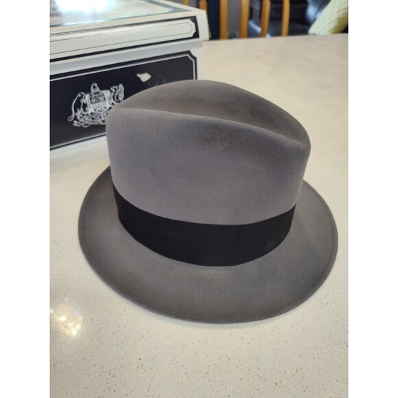 Stetson RY02 Saxon 2 Inch Brim 302 Caribou Hat 08 Cordova Size 7 - Picture 5 of 15